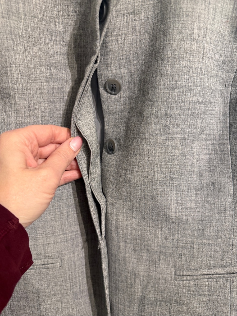 a new day Gray Collarless Tailored Blazer - Picture 8 of 9